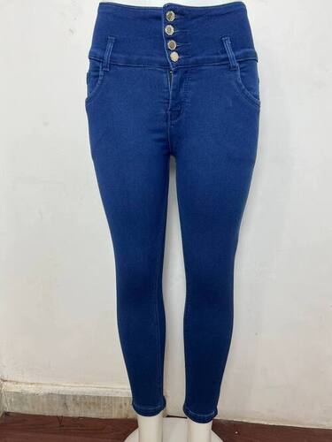 M Moddy 616BW 4 Button Blue Slim Fit Women Jeans