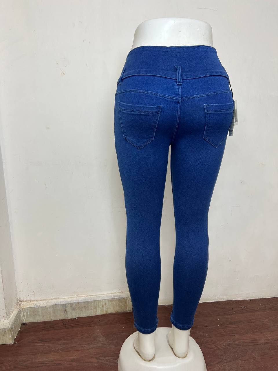 M Moddy 616BW 4 Button Blue Slim Fit Women Jeans