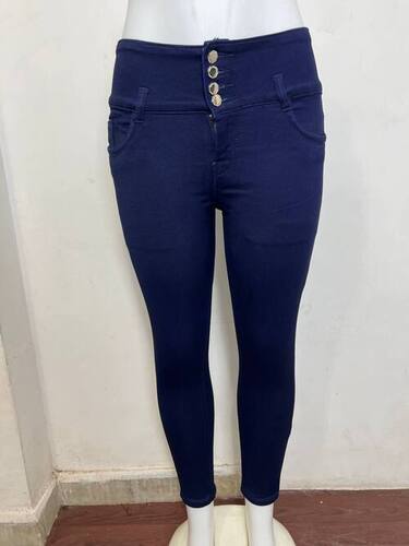 M Moddy 616HW 4 Button Blue Slim Fit Women Jeans