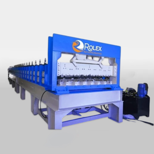 Corrugated Roofing Sheet Making Machine - Color: Green And Orange