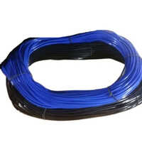 Pvc Heat Shrink Tube - Pvc Material, 1 Inch Size, Blue And Black Color Options, 10 Meters Length | Versatile Insulation Solution For Wiring, Bundling