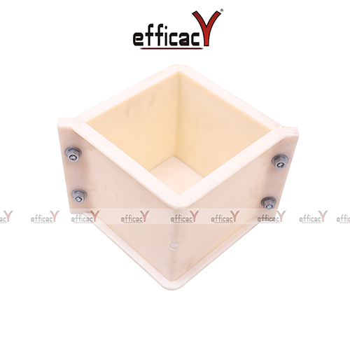 Cream Pvc Cube Mould 150Mm