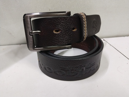 Leather Mens Belt - Black Color
