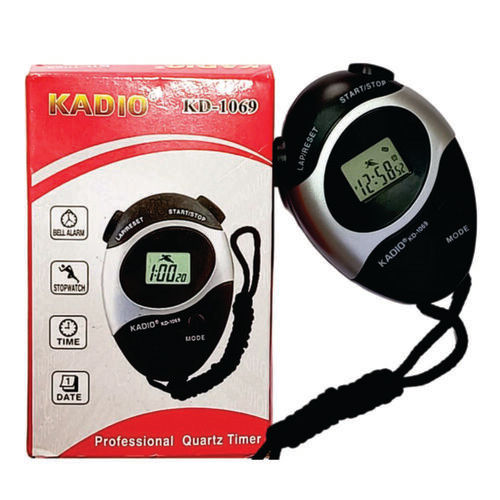 Black Digital Lcd Stopwatch