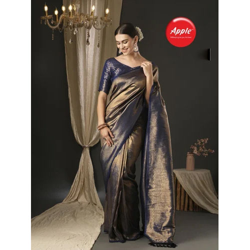 Ladies Tissue Mina Silk Saree