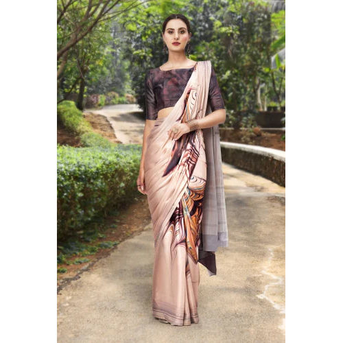 Multicolor Ladies Flowery Vol 15 Tie Dye Saree