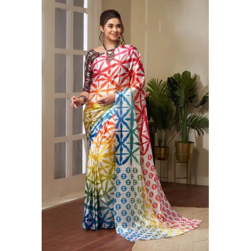 Ladies Flowery Vol 16 Tie Dye Saree