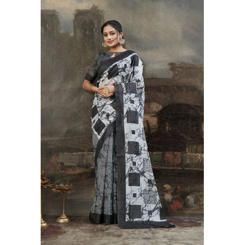 Black Berry Malmal Vol 01 Tie Dye Saree