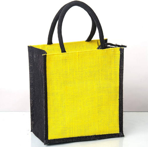 Jute Lunch Bag - Color: As Per Requirement