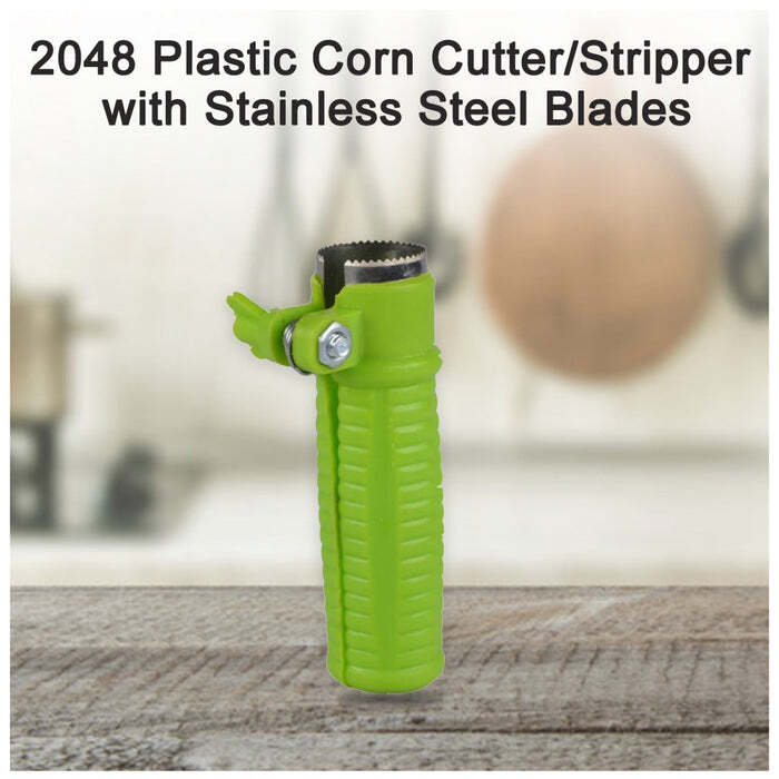 PLASTIC CORN CUTTER / STRIPPER WITH STAINLESS STEEL BLADES