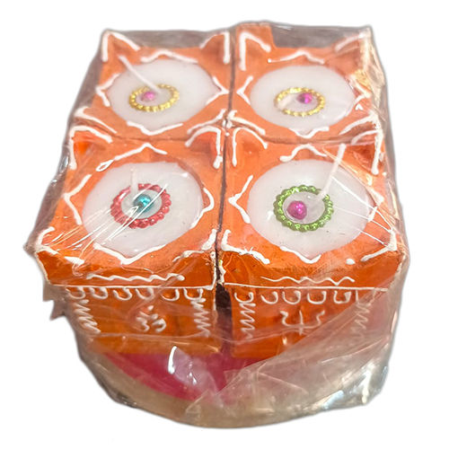 Tulsi Wax Candle Clay Diya