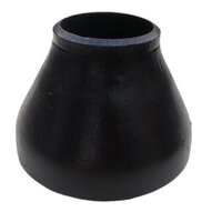 Carbon Steel  Buttweld Concentric Reducer 1/2" X 1" Schedule 40 Ansi B16.9 - Color: Black
