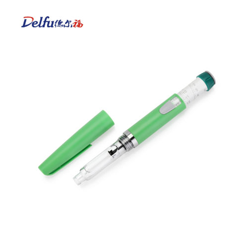 Adjustable Dose Reusable Pen Injector Plastic Insulin Injector Pen