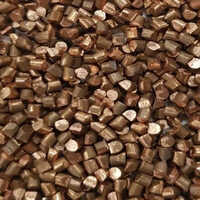 Industrial Copper Cut Wire Shots - Copper, 2.50 Mm, Golden Color, Hardness 300 Hv, 99.90% Purity, Polished Surface Treatment | Industrial Grade, Cylindrical Shape, Warranty Included