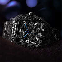 Customized Moissanite Watch - Color: As Per Requirement