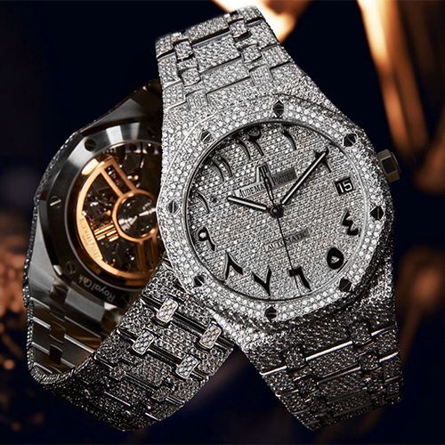 Fancy Diamond Studded Watch