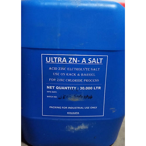 30l Ultra Zn A Acid Zinc Electrolyte Salt Grade: Industrial Grade