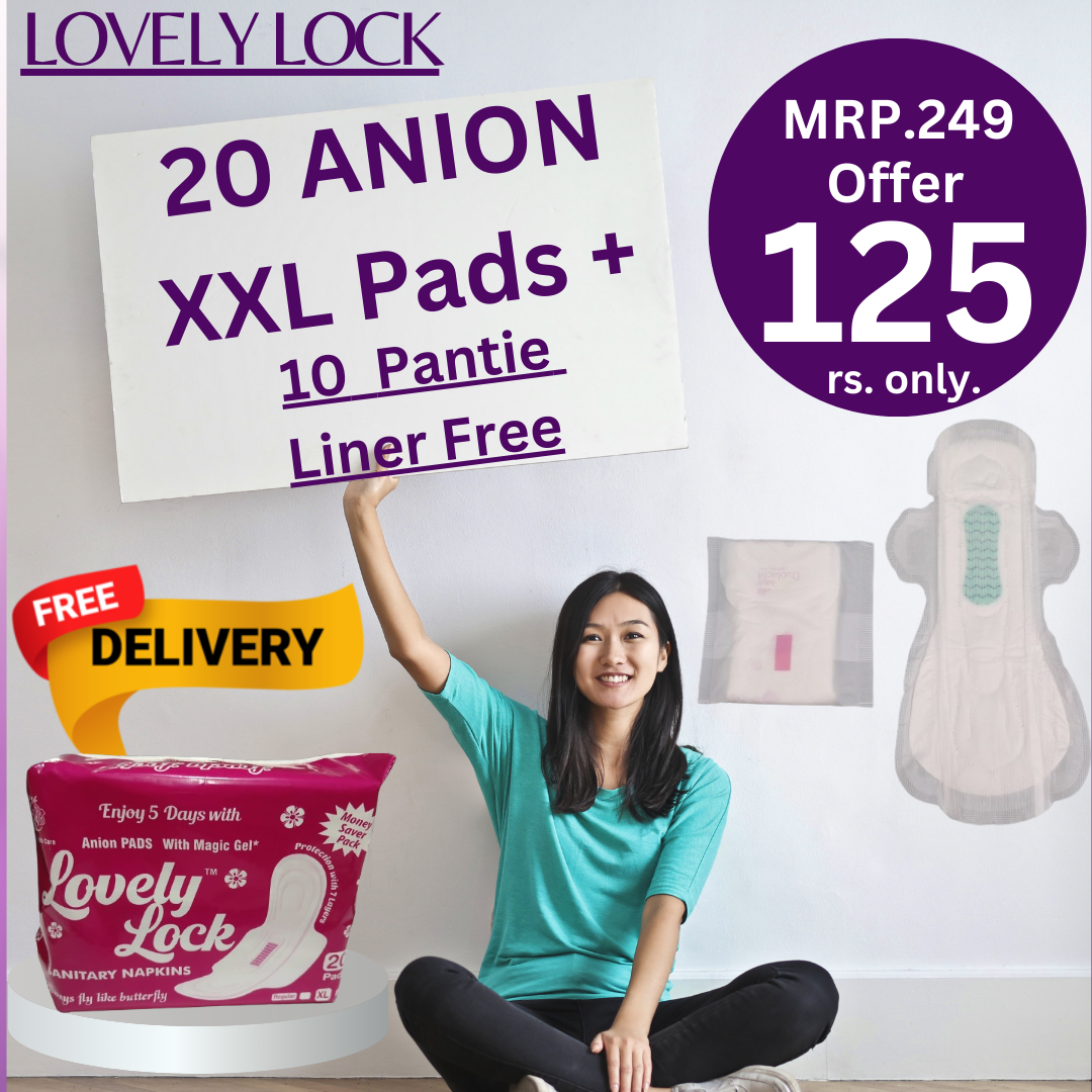 Anion 320 mm XXL jumbo 20 pads pack Lovely Lock