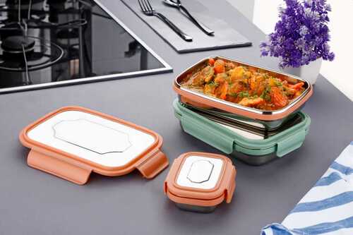 Plastic Steel Insulated Lunch Box