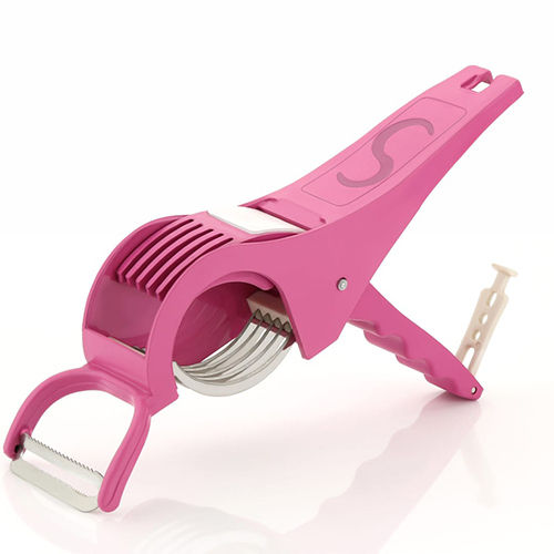 Pink 2 In 1 Veg Cutter