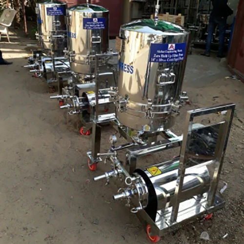 Sparkler Filter System - Stainless Steel, Different Sizes Available, Silver | Lower Energy Consumption, High Efficiency, Semi-Automatic Operation