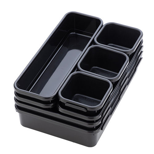 Black Plastic Organiser