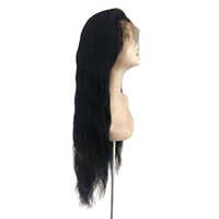 Front Lace Hair Wigs - Synthetic Hair, Various Lengths Available, Black Color, Silky Straight Style, Ideal For An Elegant Look