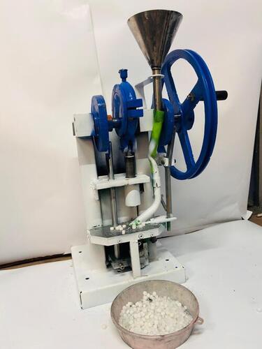 Blue & White Manual Camphore Tablet Making Machine