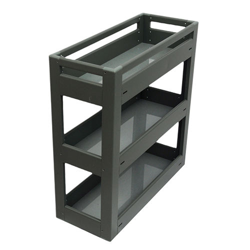 Aluminium Three Self Pullout Basket