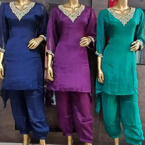 Different Available Fancy V Neck Co-Ord Kurti Set