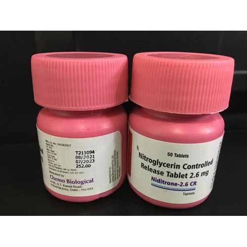 Controlled Release Nitroglycerin 2.6mg Tablets