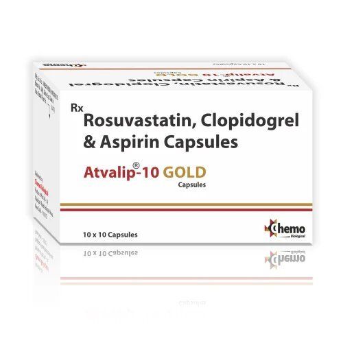 Rosuvastatin Asp-irin Clopidogrel Capsules - Shelf Life: 24 Months