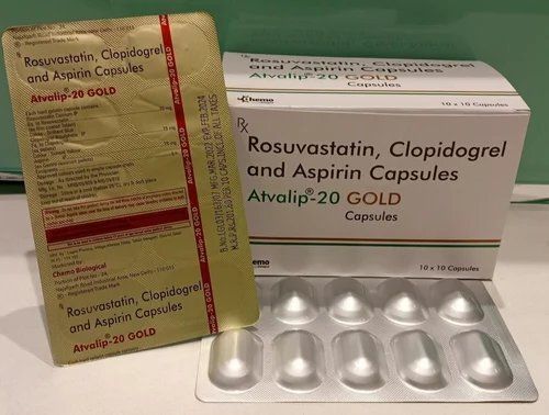 Rosuvastatin Clopidogrel And Asp-Irin Capsules - Shelf Life: 24 Months