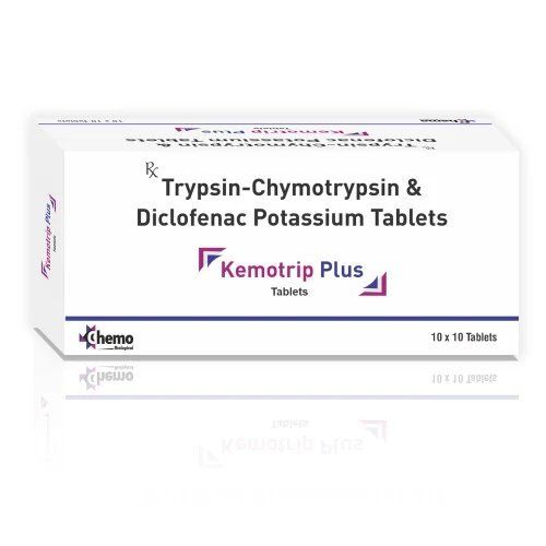 Trypsin Chymotrypsin with Diclofenac Potassium Tablets