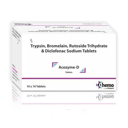 Trypsin Bromelain Rutoside Trihydrate And Diclofenac Sodium Tablet