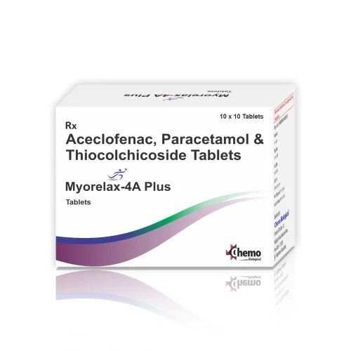 Aceclofenac Paracetamol And Thiocolchicoside Tablets