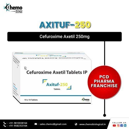 Cefuroxime Axetil Tablets 250 Mg - Grade: Pharma