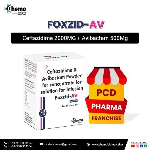 Ceftazidime 2000Mgand Avibactam 500Mg Injection - Grade: Pharma