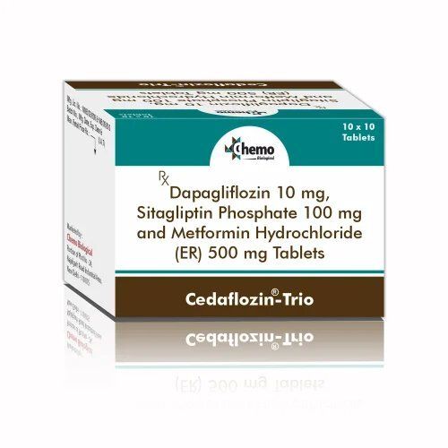 Dapagliflozin 10mg Sitagliptin 100 Mg Metformin HCL 500 Mg Tablet