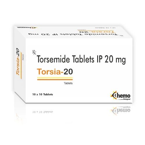 Torsemide 20 mg tablets (IP - Indian Pharmacopoeia)