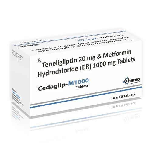 Teneligliption 20mg And Metformin Hydrochloride ER 1000mg Tablets