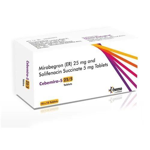 Mirabegron 25mg And Solifenacin 5mg Tablets