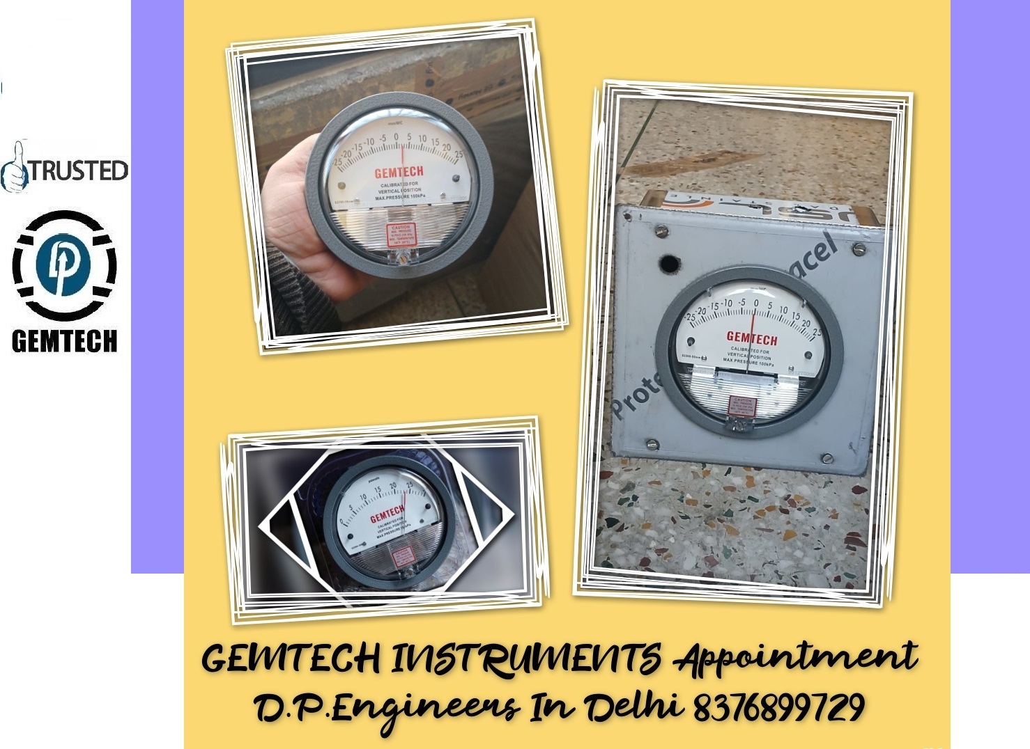 GEMTECH Differential Pressure Gauge  By Sitapura Industrial Area Jaipur