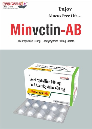 Tablet Acetylcystine 600mg + Acebrophylline 100mg