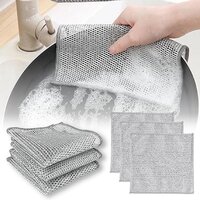 Non Scratch Dish Wash Cloths For Kitchen - Nylon Microfiber Material | Scratch-free, Lightweight, Easy To Rinse, Multipurpose, Hangable For Convenient Storage