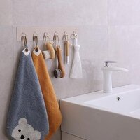 Hokipo Magic Sticker Series Self Adhesive Bathroom Hook Rail - Pvc Plastic, Single Cavity Design | Ideal For Kitchen Utensils, Wall Key Holder In White