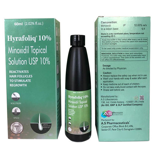 Black 60 Ml Minoxidil Topical Solution Usp 10%