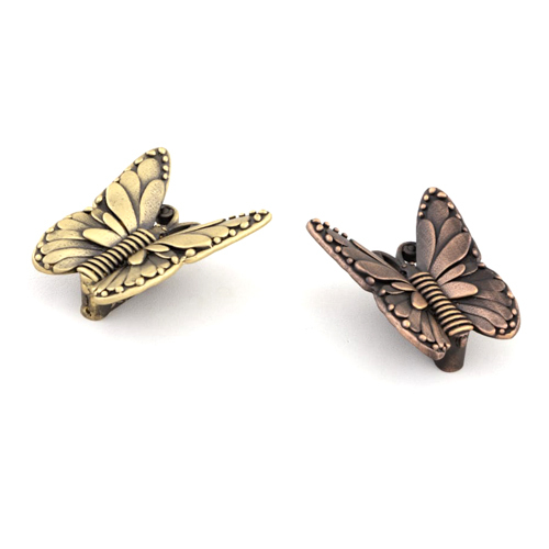 Knob Brass Butterfly