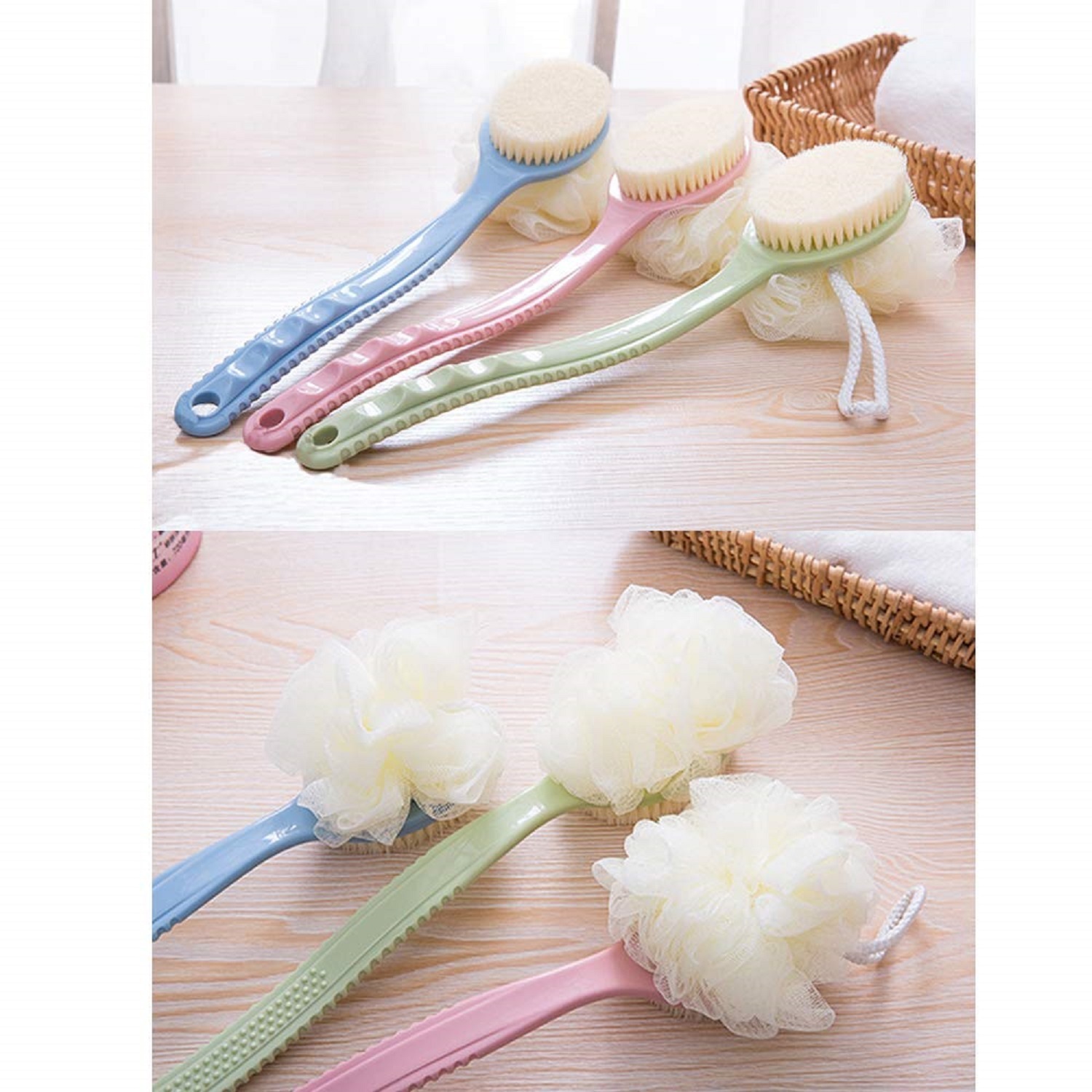 BATH BRUSH WITH HANDLE