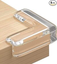 Mitsico Edge Protector - Transparent Pvc, Free Size | Non-toxic, Odorless, Soft Material, Easy Installation, Safe For All Surfaces